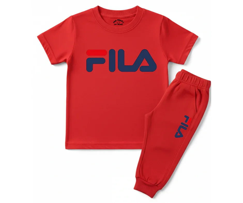 FLA Tracksuit Kids T shirt and trouser | Mini Minors Kin Trends | Kintrends