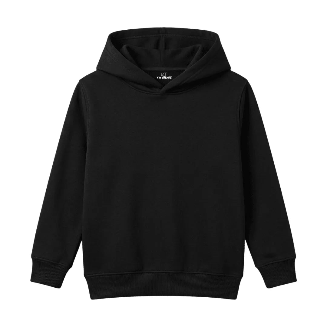 Premium Kids Plain 310GSM Cotton Fleece Winter Hoodie - Kin Trends