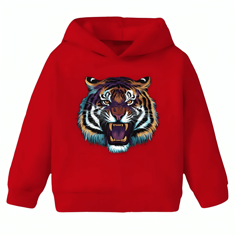 Tiger Roar Fleece Hoodie - Kin Trends