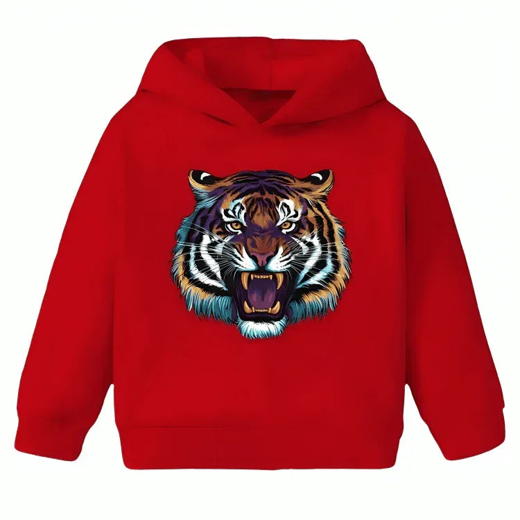 Tiger Roar Fleece Hoodie - Kin Trends