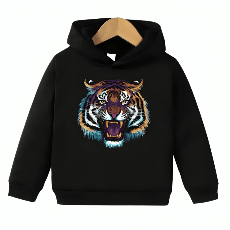 Tiger Roar Fleece Hoodie - Kin Trends