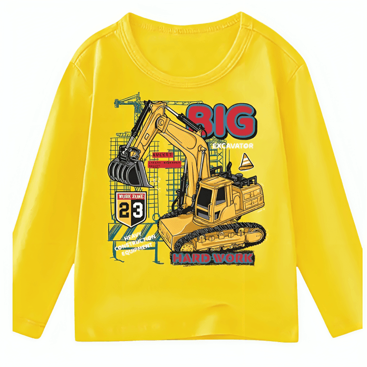 Big Excavator Fleece Sweatshirt - Kin Trends