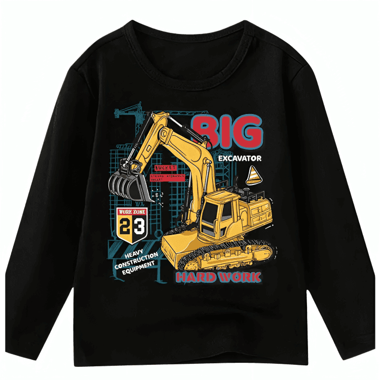 Big Excavator Fleece Sweatshirt - Kin Trends