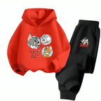 Tom & Jerry Family Fleece Hoodie Tracksuit - Kin Trends