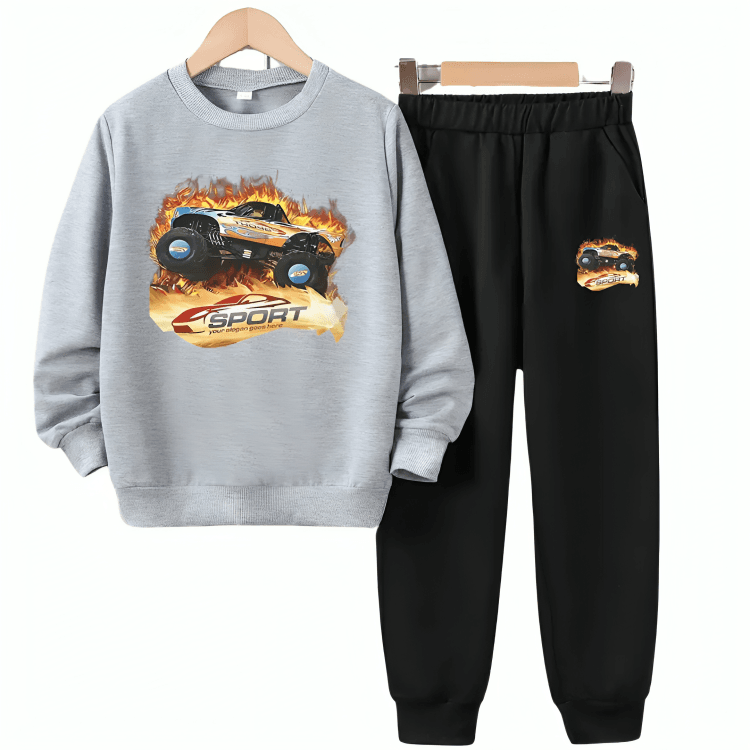 Sport Racing Fleece Tracksuit - Kin Trends