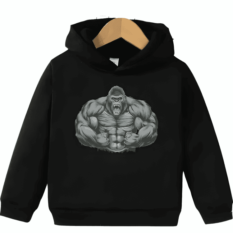 Big King Kong Fleece Hoodie - Kin Trends