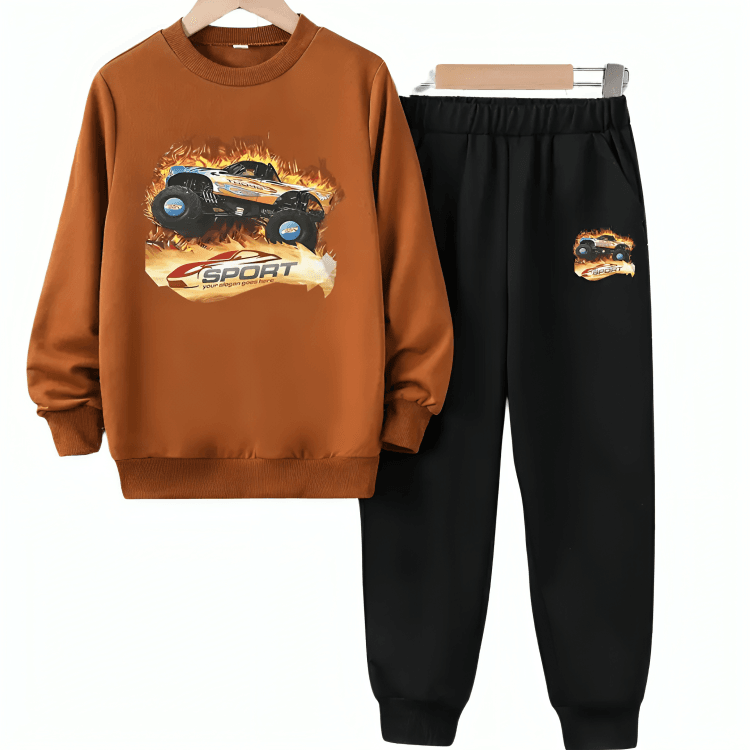 Sport Racing Fleece Tracksuit - Kin Trends