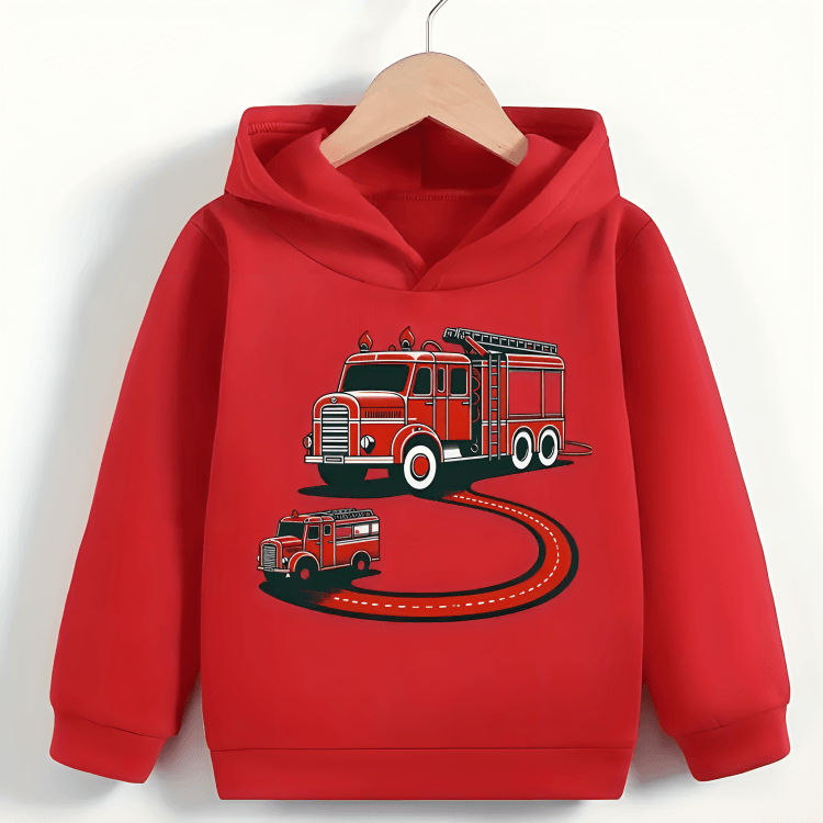 Truck and Car Fleece Hoodie - Kin Trends