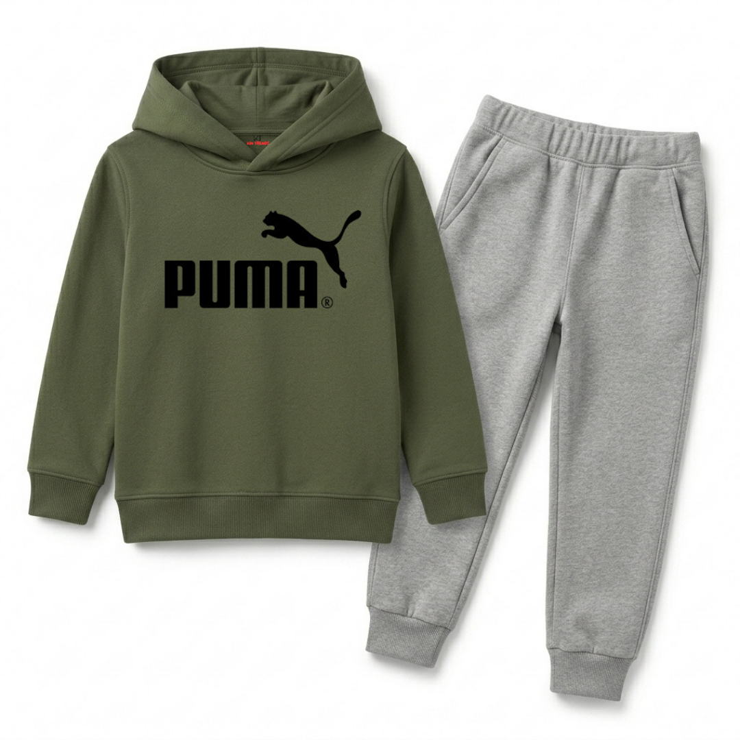 PMA Kids Winter Fleece Hoodie Tracksuit - 2 Pcs