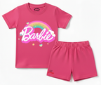 Rainbow Barbie Shorts Set