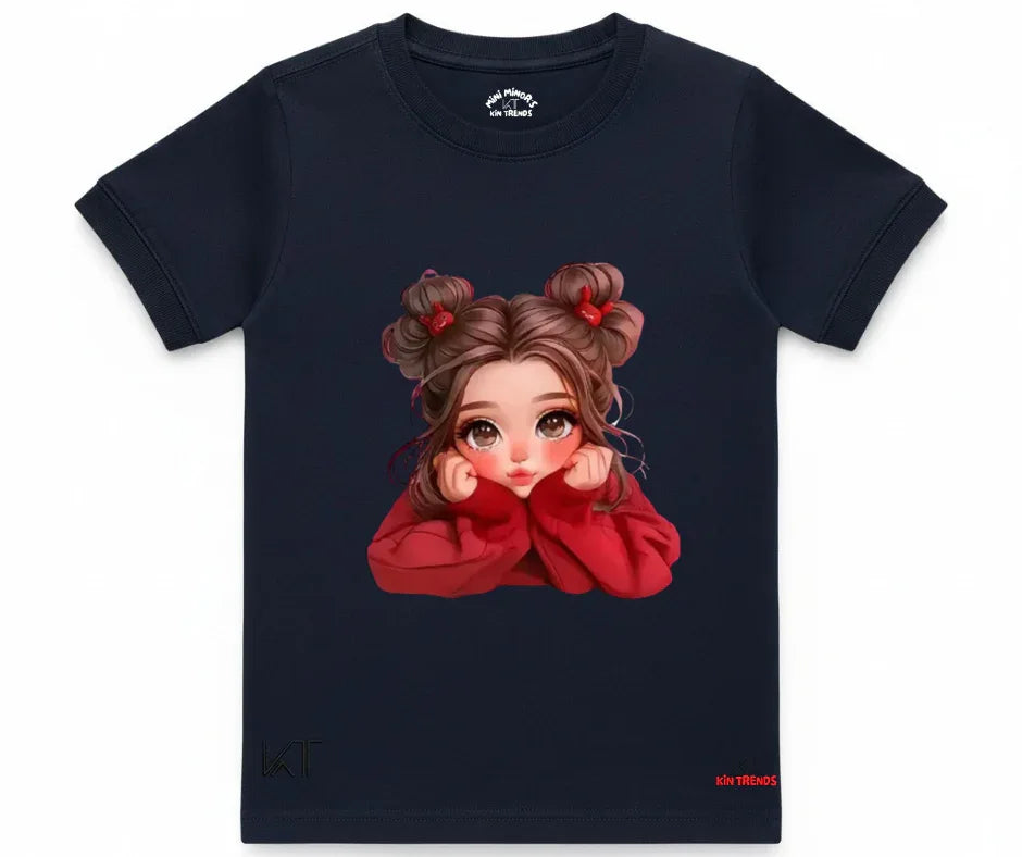 New Cute Doll Tee | Kids T shirt | Mini Minors Kin Trends | Kintrends