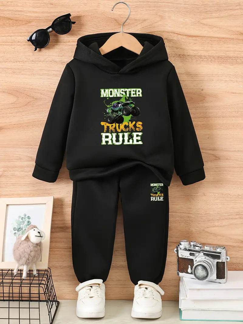 New Monster Truck Hoodie Tracksuit - Kin Trends
