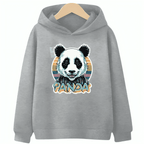 Cute Panda Fleece Hoodie - Kin Trends