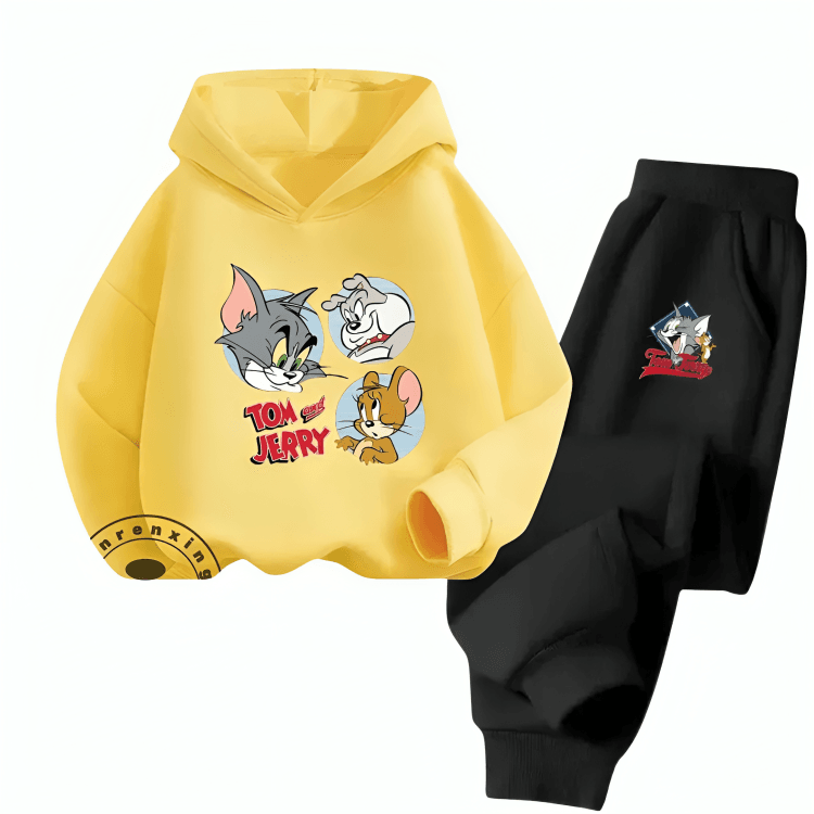 Tom & Jerry Family Fleece Hoodie Tracksuit - Kin Trends