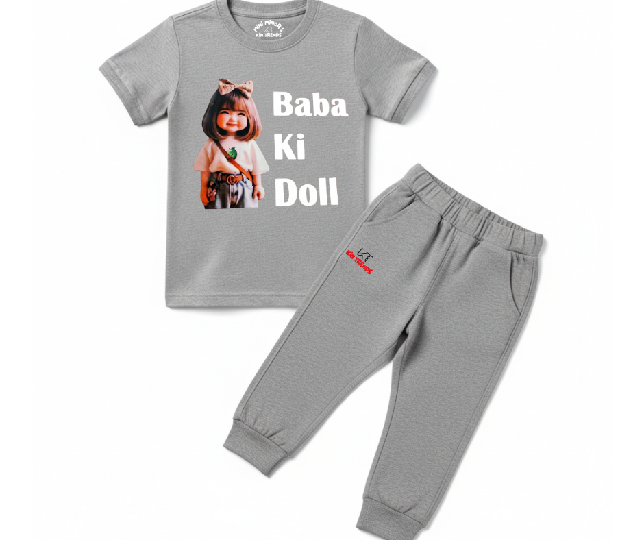 Baba ki Doll Summer Tracksuit  | Mini Minors Kintrends