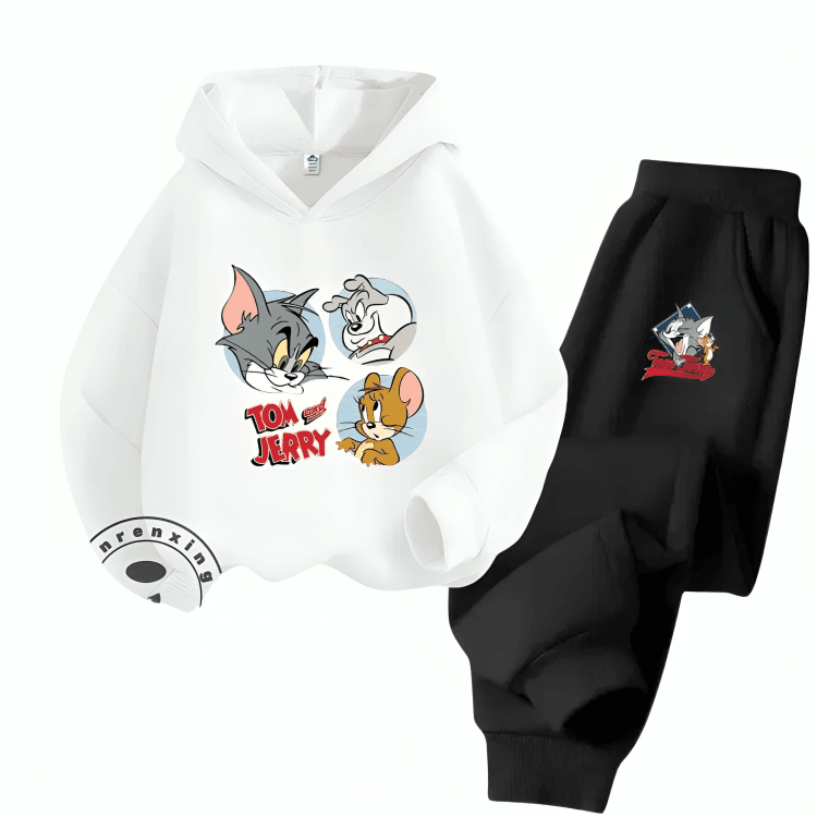 Tom & Jerry Family Fleece Hoodie Tracksuit - Kin Trends