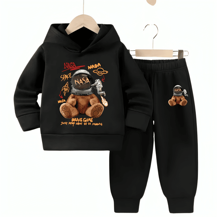 NASA Space Fleece Hoodie Tracksuit - Kin Trends