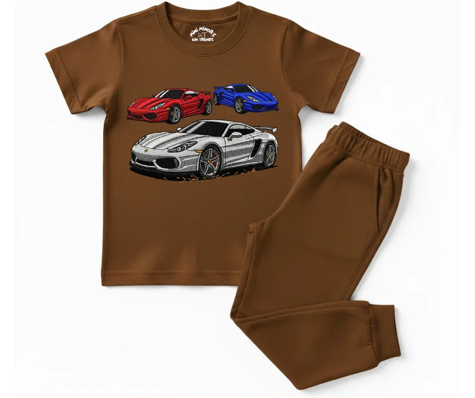 Supercar Squad Summer Tracksuit | Mini Minors Kintrends