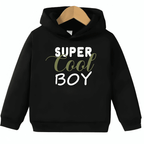Super Cool Boy Fleece Hoodie - Kin Trends