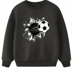 Football Printed Sweatshirt - Kin Trends