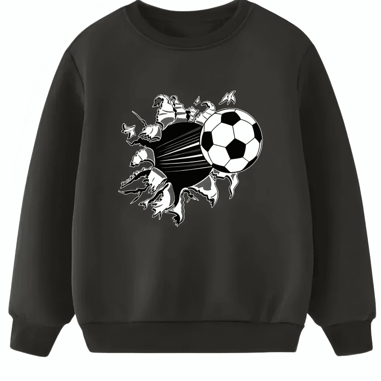 Football Printed Sweatshirt - Kin Trends