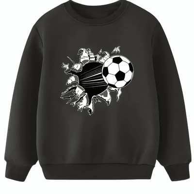 Football Printed Sweatshirt - Kin Trends