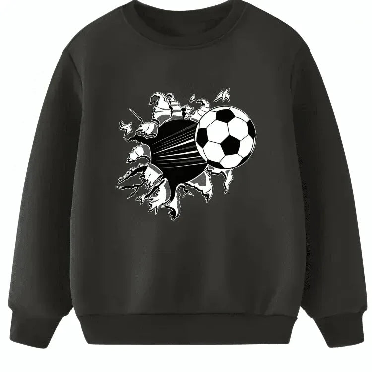 Football Printed Sweatshirt - Kin Trends