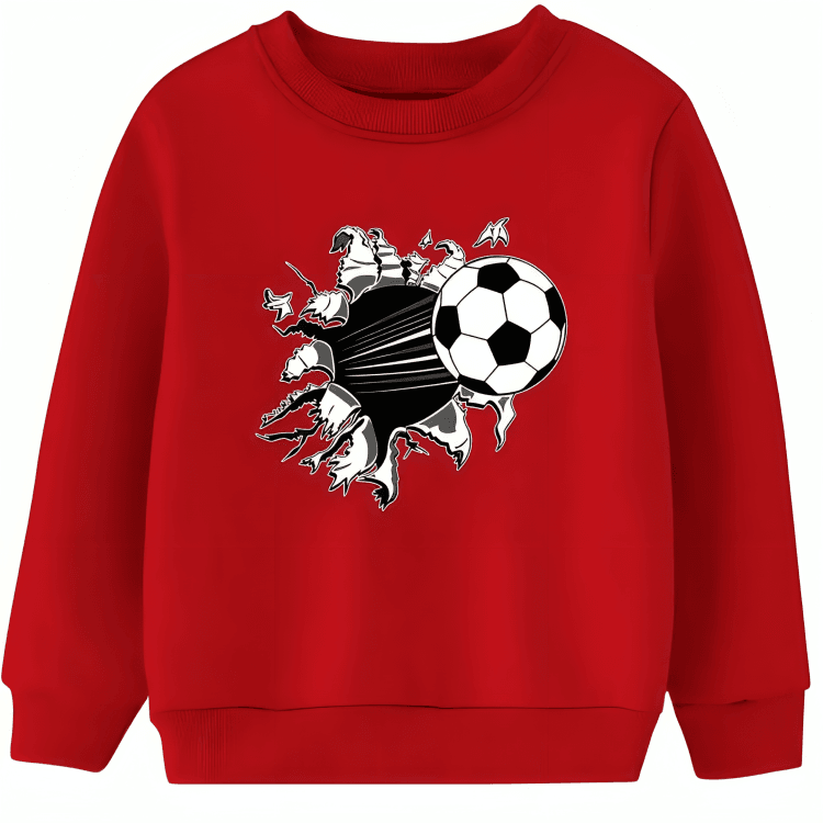 Football Printed Sweatshirt - Kin Trends