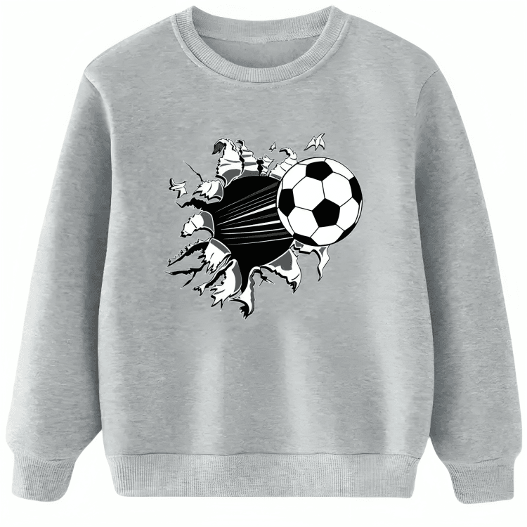Football Printed Sweatshirt - Kin Trends