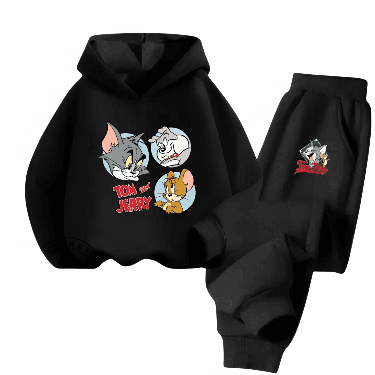 Tom & Jerry Family Fleece Hoodie Tracksuit - Kin Trends