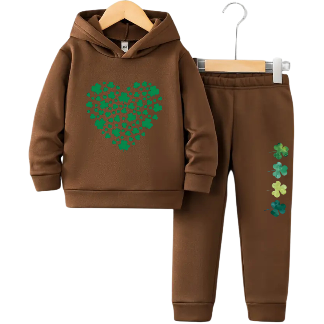 Green Heart Hoodie Tracksuit (Original)