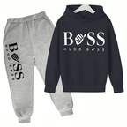 Boss Fleece Hoodie Tracksuit - Kin Trends