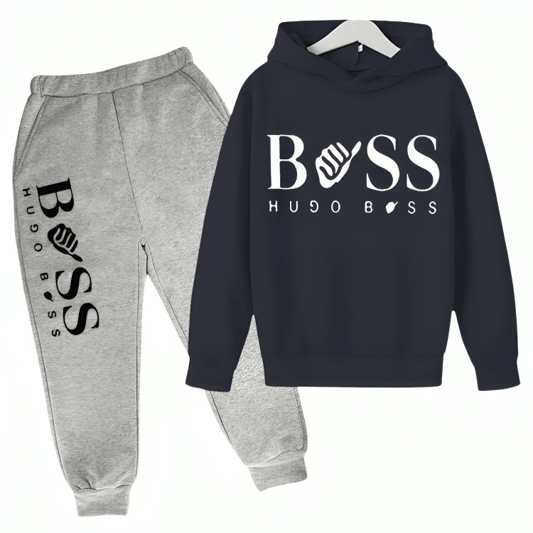 Boss Fleece Hoodie Tracksuit - Kin Trends