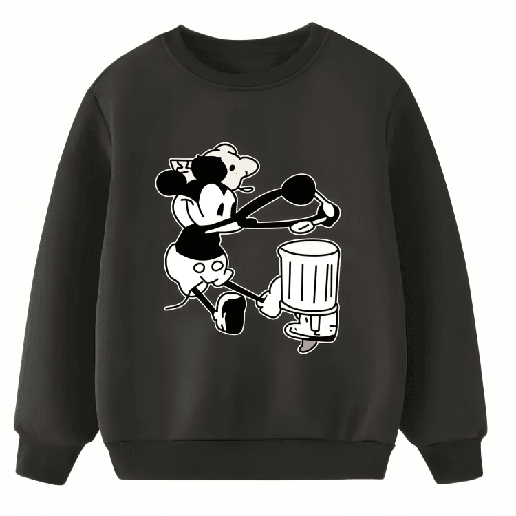 Mickey With Drum Warm Fleece Hoodie - Kin Trends