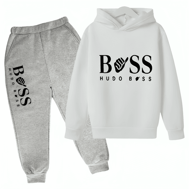 Boss Fleece Hoodie Tracksuit - Kin Trends