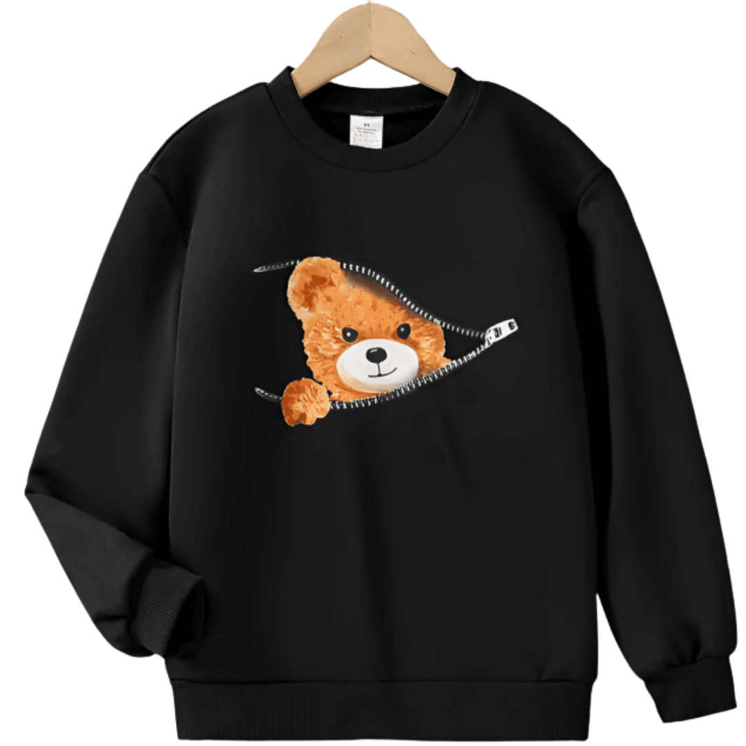 Shy Bear Sweatshirt - Kin Trends