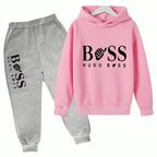 Boss Fleece Hoodie Tracksuit - Kin Trends