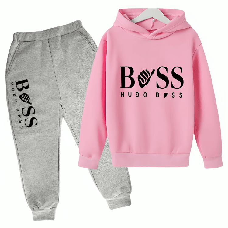 Boss Fleece Hoodie Tracksuit - Kin Trends