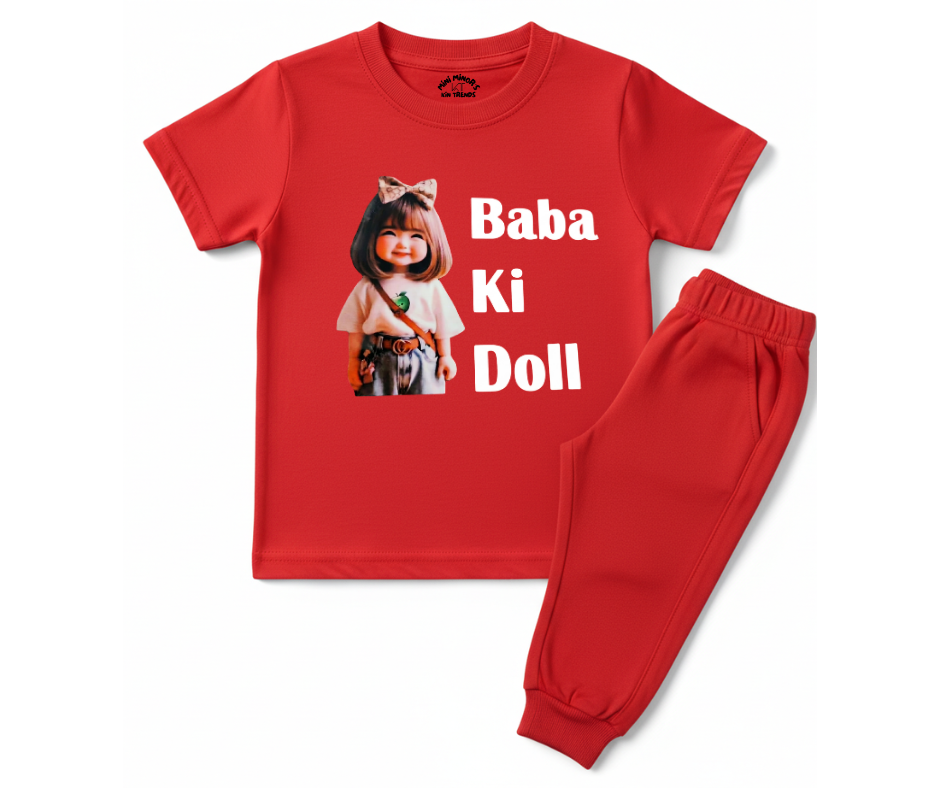 Baba ki Doll Summer Tracksuit  | Mini Minors Kintrends