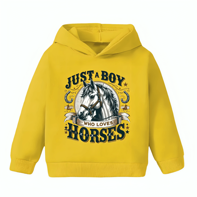 Love Horses Fleece Hoodie - Kin Trends