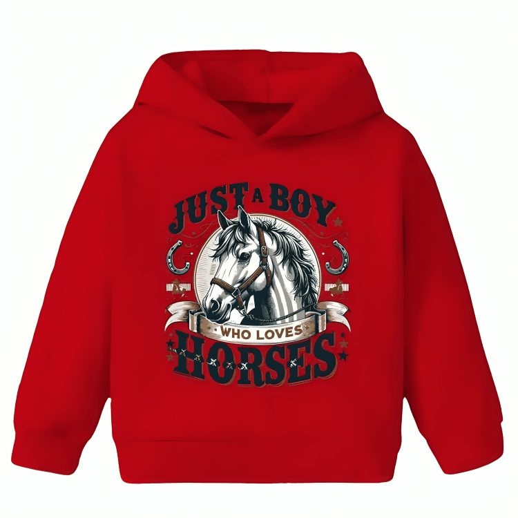 Love Horses Fleece Hoodie - Kin Trends