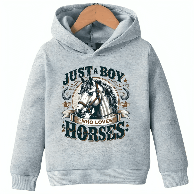 Love Horses Fleece Hoodie - Kin Trends