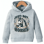 Love Horses Fleece Hoodie - Kin Trends
