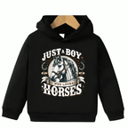 Love Horses Fleece Hoodie - Kin Trends