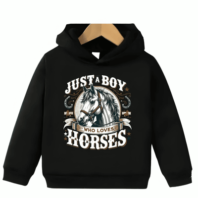 Love Horses Fleece Hoodie - Kin Trends