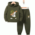 Cool Bear Fleece Hoodie Tracksuit - Kin Trends