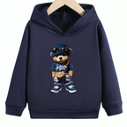 Cool Bear Fleece Hoodie - Kin Trends