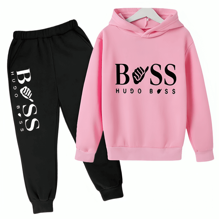 Boss Fleece Hoodie Tracksuit - Kin Trends