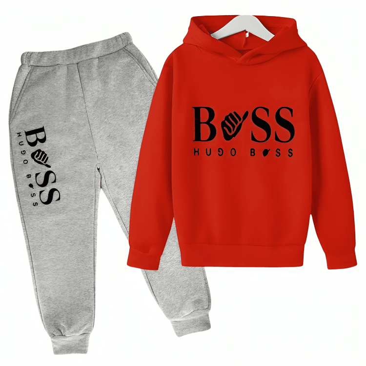 Boss Fleece Hoodie Tracksuit - Kin Trends