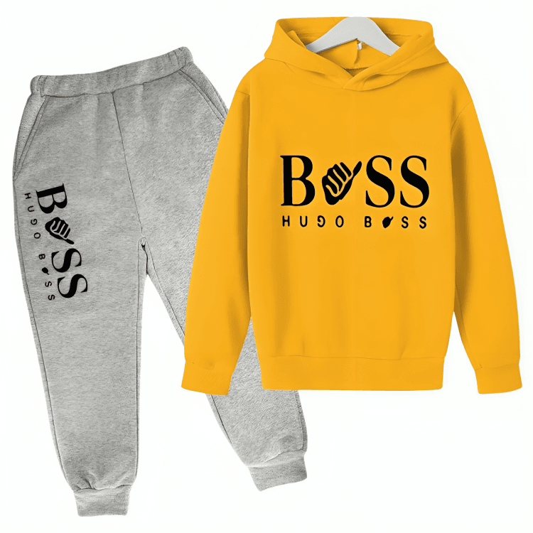 Boss Fleece Hoodie Tracksuit - Kin Trends